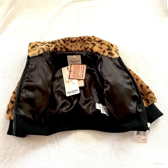 Baby girl faux leopard print jacket - Picture 2 of 4